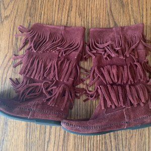 Fun, Frilly Minnetonka Boots